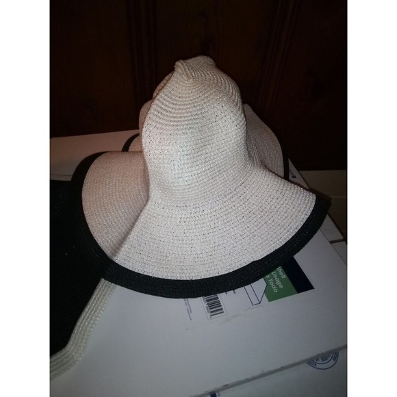 3 woman's wide brim summer sun hats.white,black,tan - Picture 6 of 16